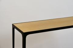 Design Fr res Wide Esquisse Natural Parchment and Wrought Iron Console by Design Fr res - 1048423
