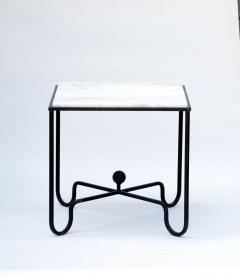  Design Fr res Wrought Iron and Marble Entretoise Side Table by Design Fr res - 1088059