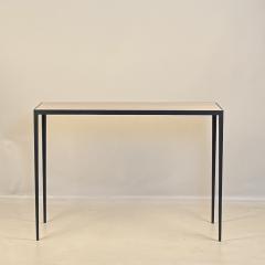  Design Fr res tude Wrought Iron and Honed Cream Limestone Console by Design Fr res - 4328014