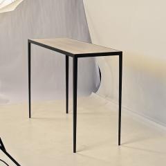  Design Fr res tude Wrought Iron and Honed Cream Limestone Console by Design Fr res - 4328015