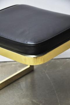  Design Institute America Brass and Leather Stools by DIA - 526687