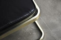  Design Institute America Brass and Leather Stools by DIA - 526689