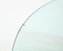  Design Institute America DIA A Vintage 54 Round Glass Pedestal Dining Table with Six Chrome Dining Armchairs - 2538065