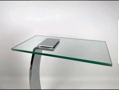  Design Institute America DIA Chrome and Glass Side Table by DIA - 2572744