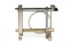  Design Institute America DIA DIA Mid Century American Modern Chrome Brass Dining Table Frame - 4272630