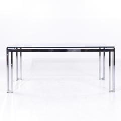  Design Institute America DIA DIA Mid Century Glass and Chrome Dining Table - 3837038