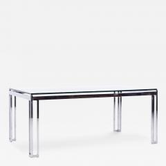  Design Institute America DIA DIA Mid Century Glass and Chrome Dining Table - 3848576