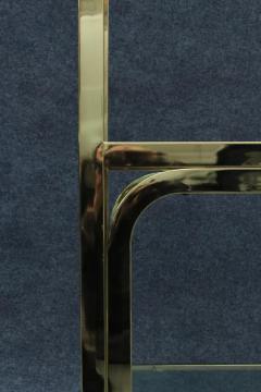  Design Institute America DIA DIA Milo Baughman Style Adjustable Brass Glass Etagere Mid Century Art Deco - 3594325