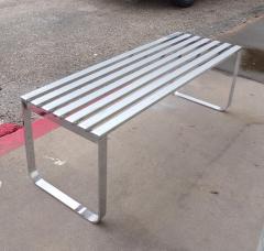  Design Institute America DIA DIA Slat Chrome Bench - 2757444