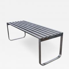  Design Institute America DIA DIA Slat Chrome Bench - 2759526