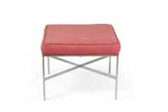  Design Institute America DIA Design Institute Of America Modernist Chrome And Raspberry Upholstery Bench - 3170364