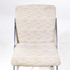  Design Institute America DIA Milo Baughman Style DIA Mid Century Chrome Cantilever Z Dining Chairs Set of 6 - 4245983