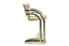  Design Institute America DIA Set of 4 Design Institute of America Brass Stools in the Style of Milo Baughman - 2843268