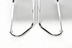 Design Institute America DIA Set of 8 Design Institute of America Chrome Dining Chairs in Camel Boucl  - 3321794
