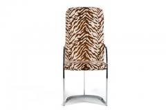  Design Institute America DIA Tall Back Design Institute of America Dining Chairs in Tiger Velvet Set of 4 - 4117954