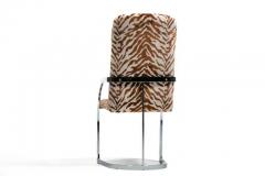  Design Institute America DIA Tall Back Design Institute of America Dining Chairs in Tiger Velvet Set of 4 - 4117983