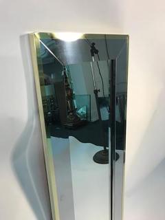  Design Institute America Elegant Brass and Chrome Wall Mirror by Design Institute of America - 410871