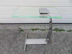  Design Institute America Fantastic DIA Chrome Glass Cigarette Side Table Mid Century Modern - 1498263