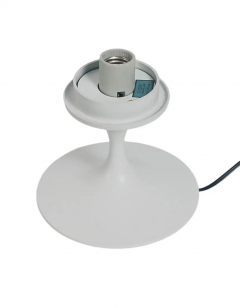  Design Line Mid Century Modern Mushroom Table Lamp by Design Line in White on White Glass - 2606650