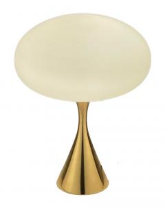  Design Line Mid Century Modern Mushroom Table Lamp by Designline in Brass Gold Color - 3536352