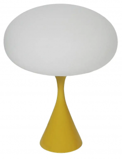  Design Line Mid Century Modern Mushroom Table Lamp by Designline in Yellow White - 2649884