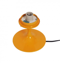  Design Line Mid Century Modern Tulip Table Lamp by Design Line in Orange with White Glass - 2592054