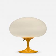 Design Line Mid Century Modern Tulip Table Lamp by Design Line in Orange with White Glass - 2596494