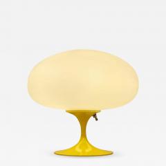  Design Line Mid Century Modern Tulip Table Lamp by Design Line in Yellow with White Glass - 2596505