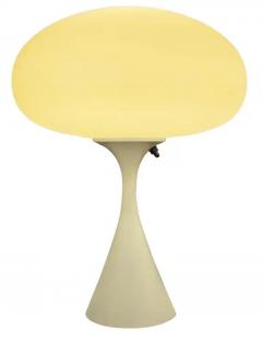  Design Line Mid Century Table Lamp by Designline in Cream Beige with White Frosted Shade - 3792302