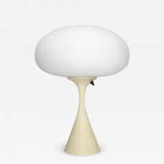  Design Line Mid Century Table Lamp by Designline in Cream Beige with White Frosted Shade - 3794861