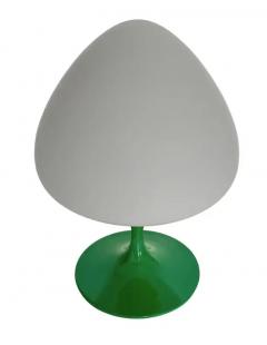  Design Line Modern Tulip Bedside Table Lamp or Desk Lamp by Designline in Green with Glass - 3708563