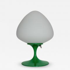  Design Line Modern Tulip Bedside Table Lamp or Desk Lamp by Designline in Green with Glass - 3709398