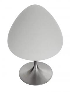  Design Line Modern Tulip Bedside Table Lamp or Desk Lamp by Designline in Silver Nickel - 3708535