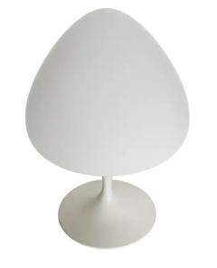  Design Line Modern Tulip Bedside Table Lamp or Desk Lamp by Designline in White with Glass - 3708505