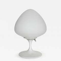  Design Line Modern Tulip Bedside Table Lamp or Desk Lamp by Designline in White with Glass - 3709390