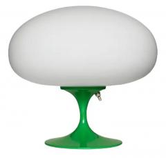  Design Line Short Stemlite Table Lamp by Designline in Green with White Frosted Lamp Shade - 3808269