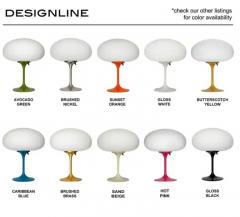  Design Line Tall Stemlite Table Lamp by Designline in Avocado Green with White Frosted Shade - 3781245