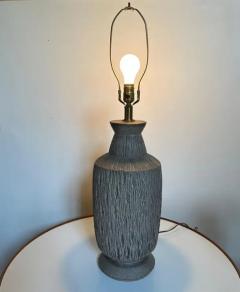  Design Technics 1960s Design Technics Ceramic Table Lamp with Deeply Incised Decor Mid Century - 3799187