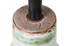  Design Technics Design Technics Ceramic Green and White Hand Painted Table Lamp - 4163020