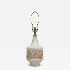  Design Technics Design Technics Ceramic Heavy Texture Beige Chalk Glazed Table Lamp - 4178453