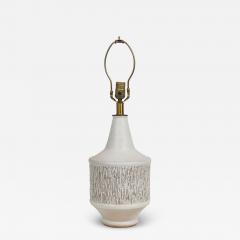  Design Technics Design Technics Ceramic Heavy Texture White Glazed Table Lamp - 4178474