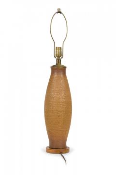 Design Technics Design Technics Ceramic Torpedo Column Table Lamp on Wood Stand - 4163023