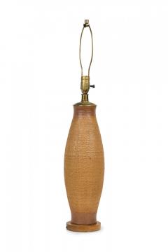  Design Technics Design Technics Ceramic Torpedo Column Table Lamp on Wood Stand - 4163024