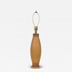  Design Technics Design Technics Ceramic Torpedo Column Table Lamp on Wood Stand - 4178469