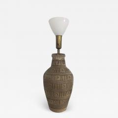  Design Technics Design Technics Incised Ceramic Table Lamp the Manner of Lee Rosen Mid Century - 2472759