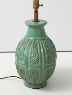  Design Technics Design Technics Jade Glazed Ceramic Lamp - 3932837