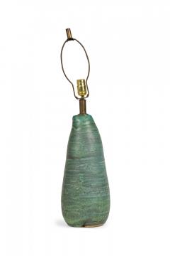  Design Technics Design Technics Mid Century American Ceramic Seafoam Green Glazed Table Lamp - 4162695