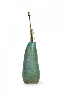  Design Technics Design Technics Mid Century American Ceramic Seafoam Green Glazed Table Lamp - 4162696