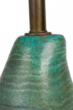  Design Technics Design Technics Mid Century American Ceramic Seafoam Green Glazed Table Lamp - 4162697