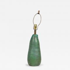  Design Technics Design Technics Mid Century American Ceramic Seafoam Green Glazed Table Lamp - 4178495